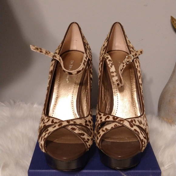 BCBGeneration Platform Peep Toe Heels - Picture 3 of 9